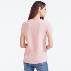 SUSTAINABLY CRAFTED FOIL GRAPHIC T-SHIRT,Pomegranate,large