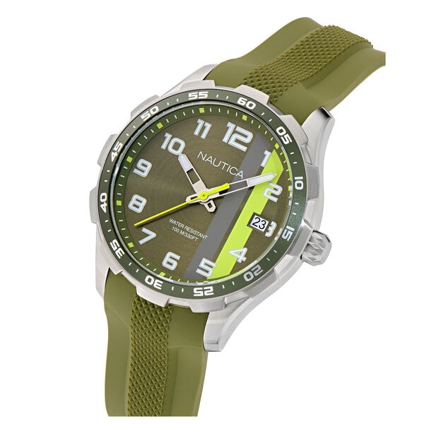 NST Small 3-Hand Watch With Silicone Strap