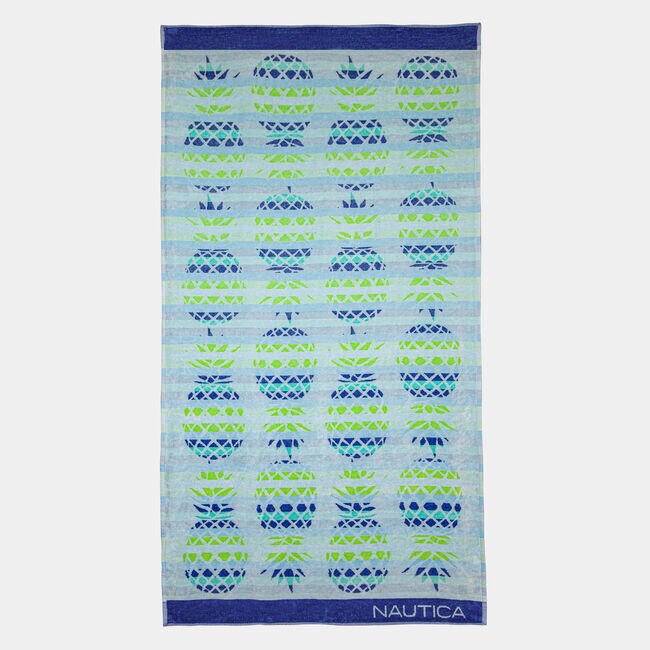 Pineapple Dream Print Beach Towel Nautica