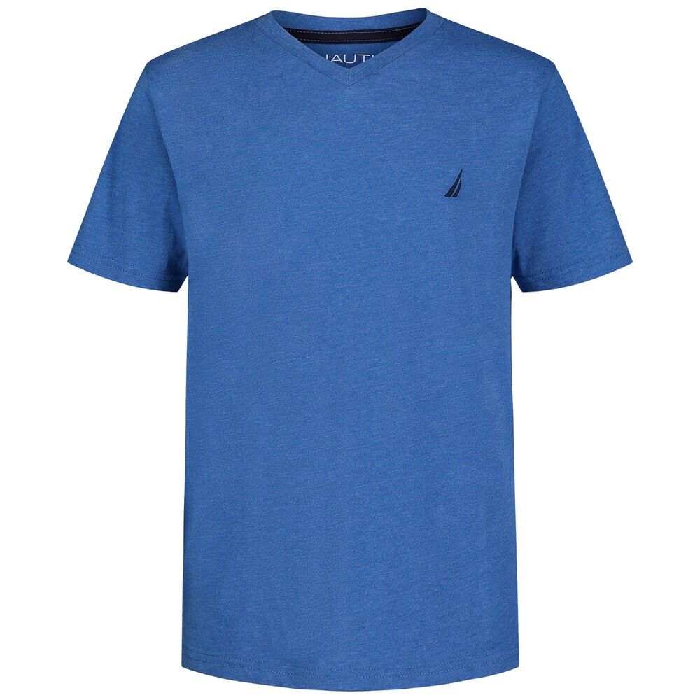 Little Boys' V-Neck T-Shirt (4-7),True Navy,large