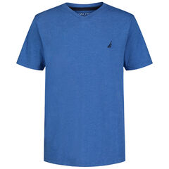 Little Boys' V-Neck T-Shirt (4-7),True Navy,large