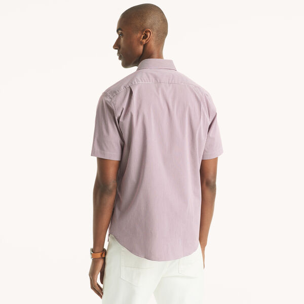 Classic Fit Wrinkle-Resistant Plaid Short-Sleeve Shirt