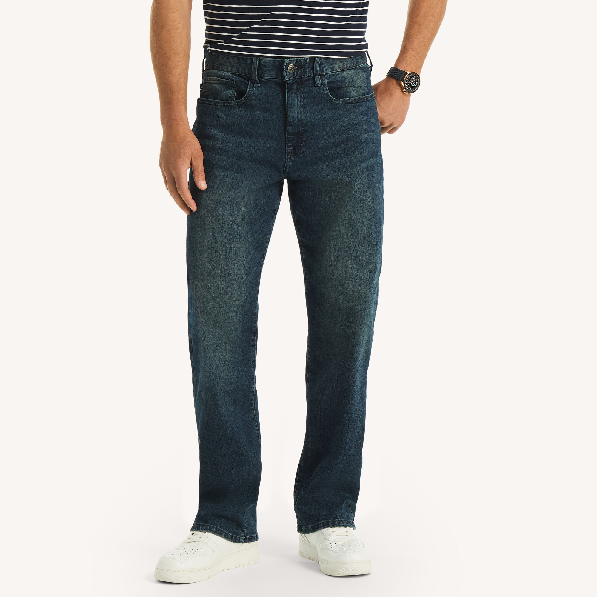 Original Relaxed Stretch Denim,Marine Blue,large