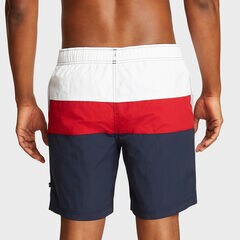 8" TRI-COLORBLOCK SWIM,Navy,large