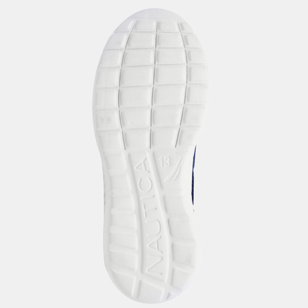 BOYS' LOGO STRAP SLIP-ON SNEAKER,Ice Blue,large