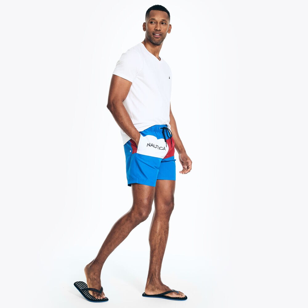 6" Heritage Flag Quick-Dry Swim,True Navy,large