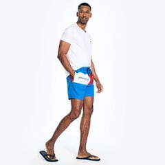 6" Heritage Flag Quick-Dry Swim,True Navy,large