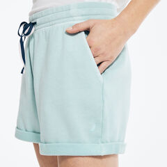 4" KNIT SHORT,Aqua Splash,large