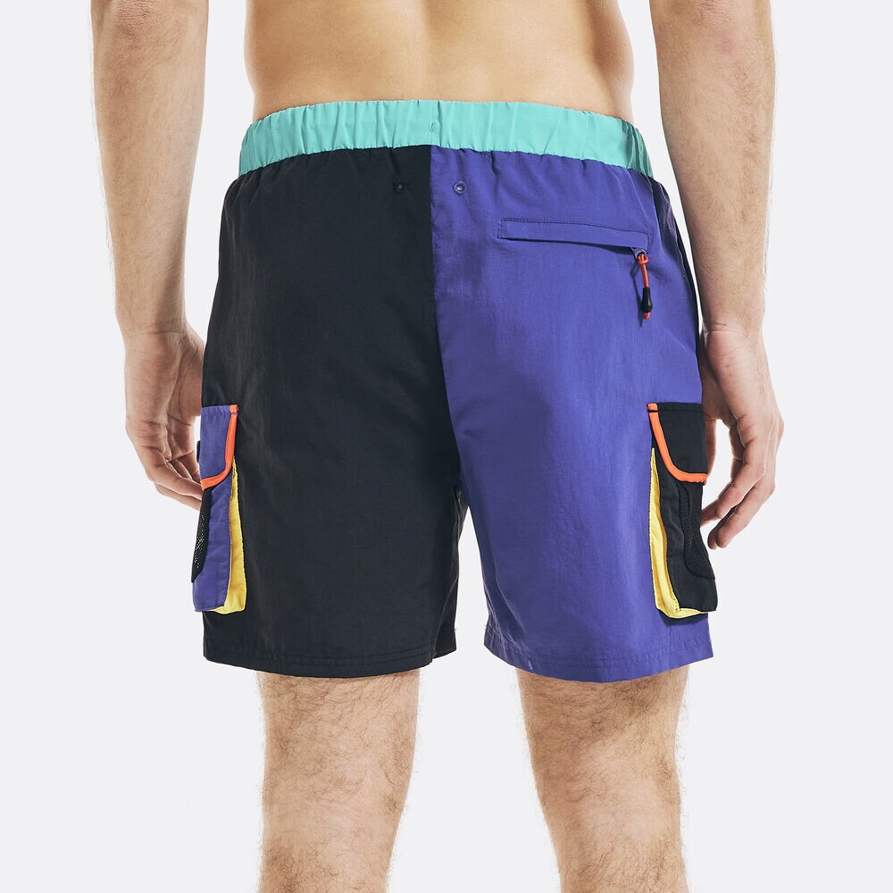 COMPETITION 6" COLORBLOCK SWIM SHORT,Ocean Violet,large