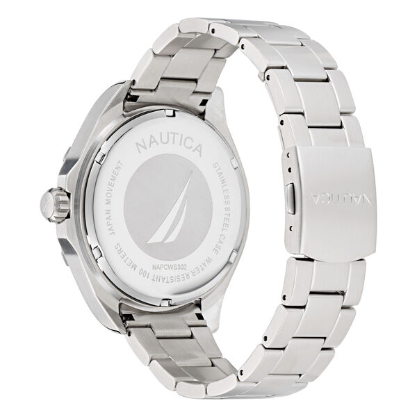 Clearwater Beach Recycled Stainless Steel 3-Hand Watch