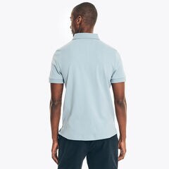SLIM FIT INTERLOCK POLO,Noon Blue,large