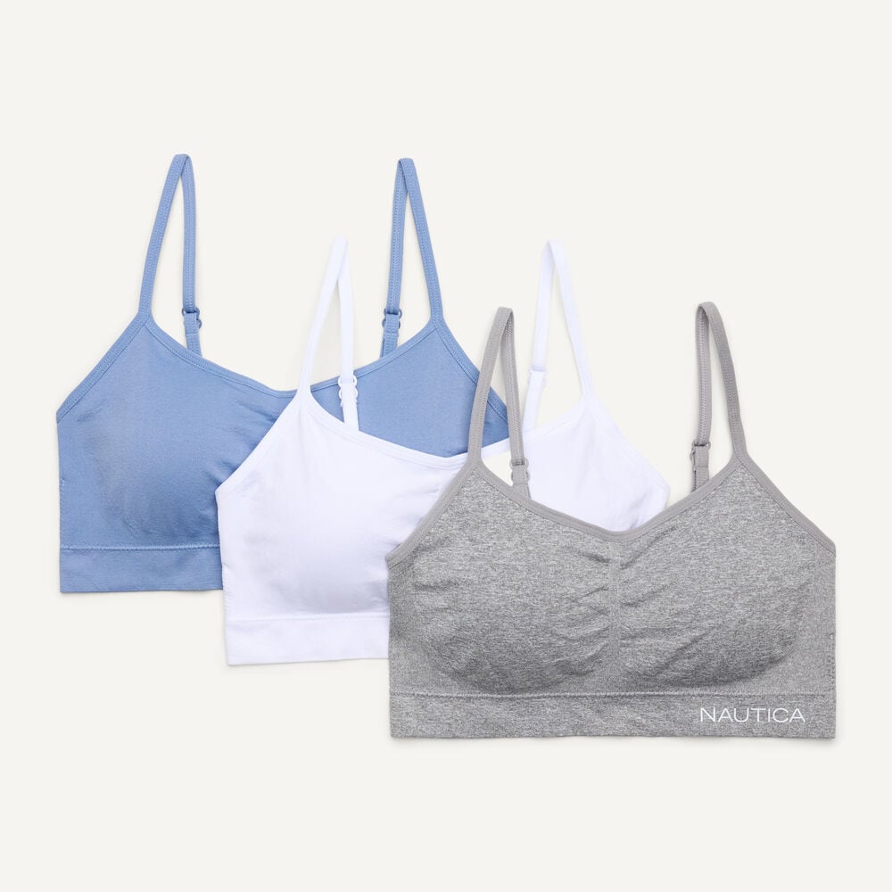 Seamless Bralette, 3-Pack,Angel Blue,large