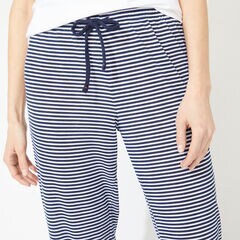 THERMAL KNIT SLEEP PANTS,Crystal Bay Blue,large
