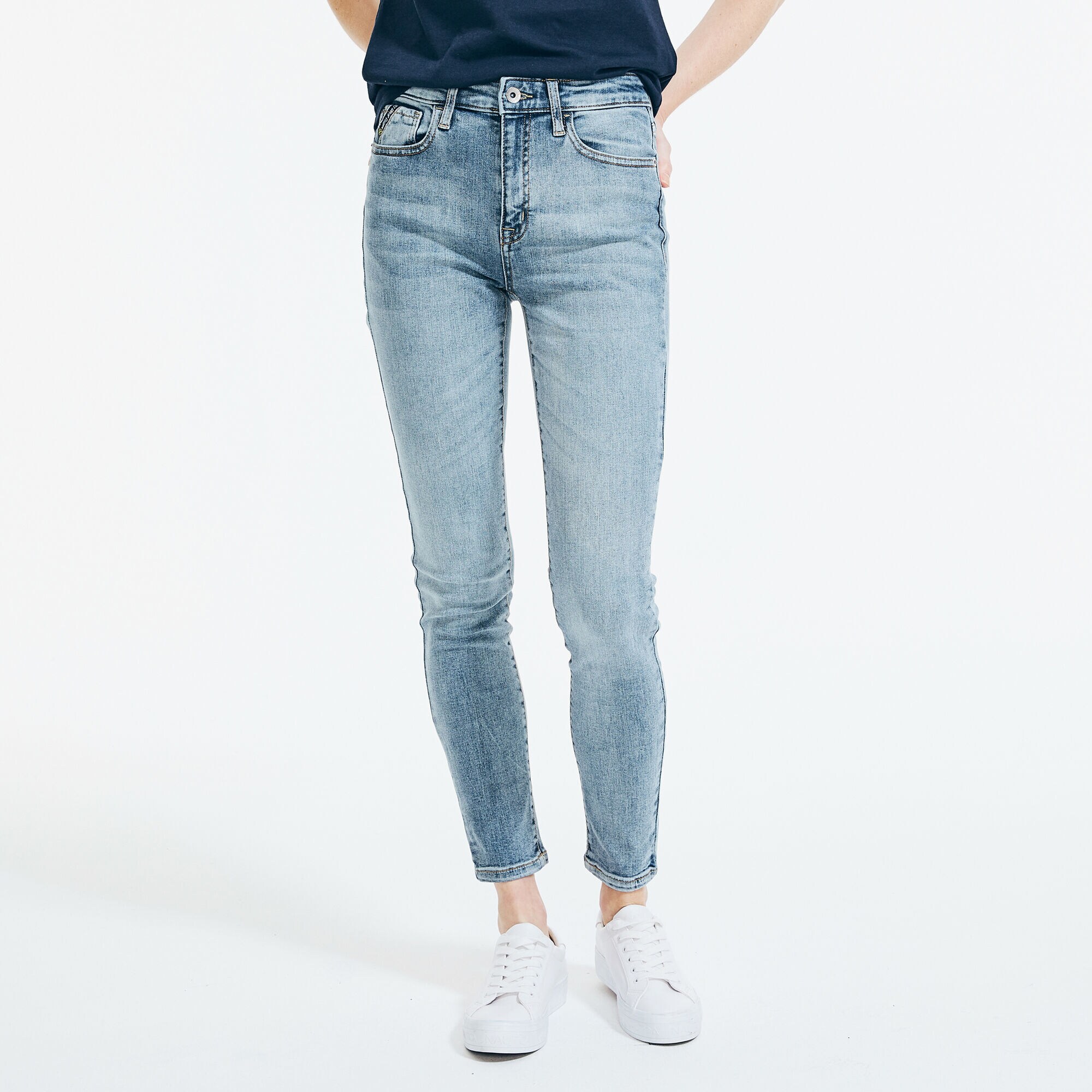 NAUTICA JEANS CO. HIGH-RISE SKINNY DENIM,Gulfcoast Blue Heather,large