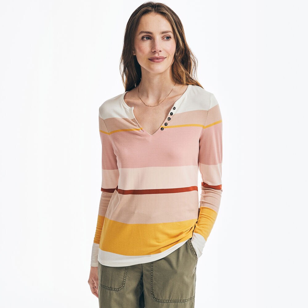 STRIPED HENLEY,Marshmallow,large