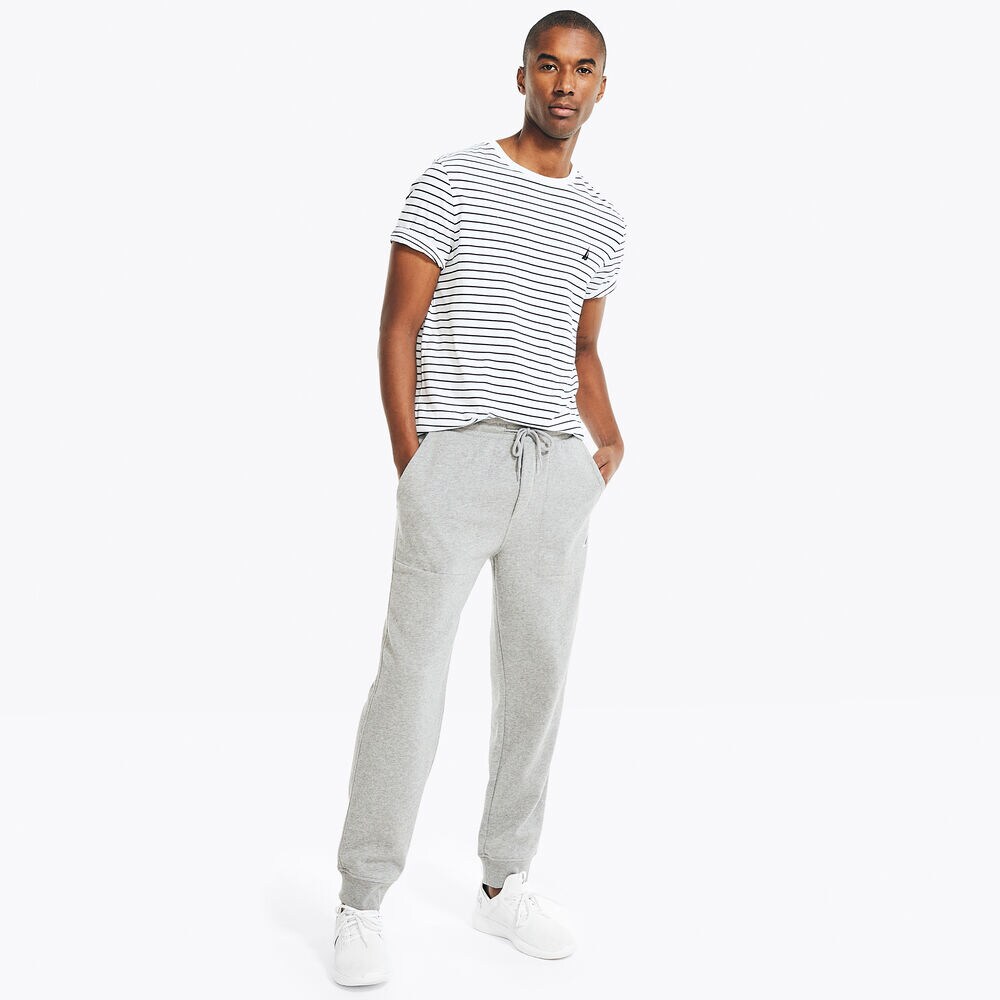 BRAND ICON FLEECE JOGGER,Stone Grey Heather,large