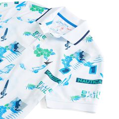 CLASSIC FIT PRINT POLO,Bright White,large