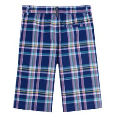 BOY'S PLAID TWILL SHORTS,Harbor Mist,large
