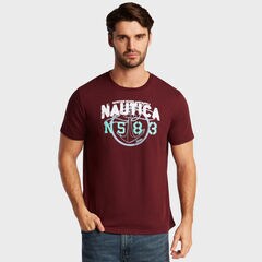 Anchor Rope NS-83 T-Shirt,Royal Burgundy,large