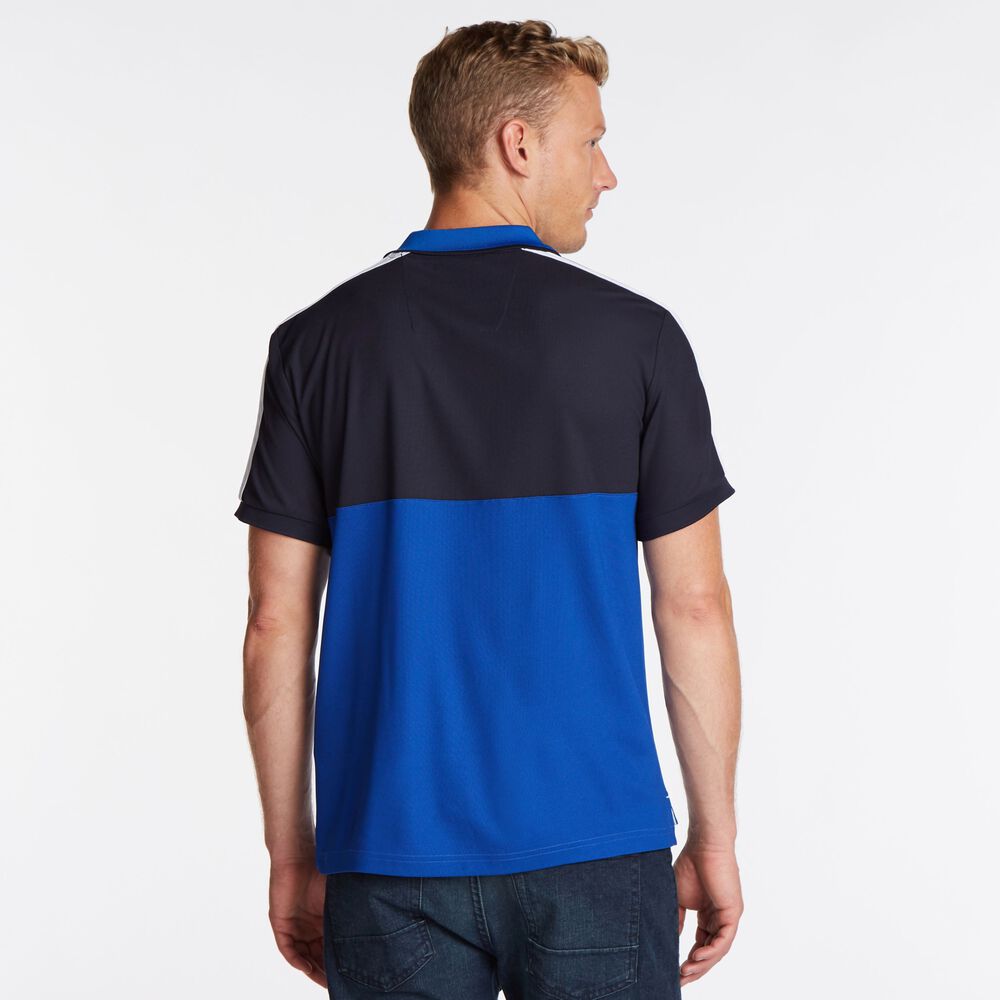 BIG & TALL COLORBLOCK NAVTECH POLO,Navy,large