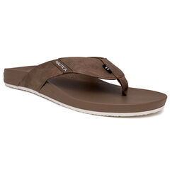 Welsey Logo Flip-Flop,Brown Stone,large