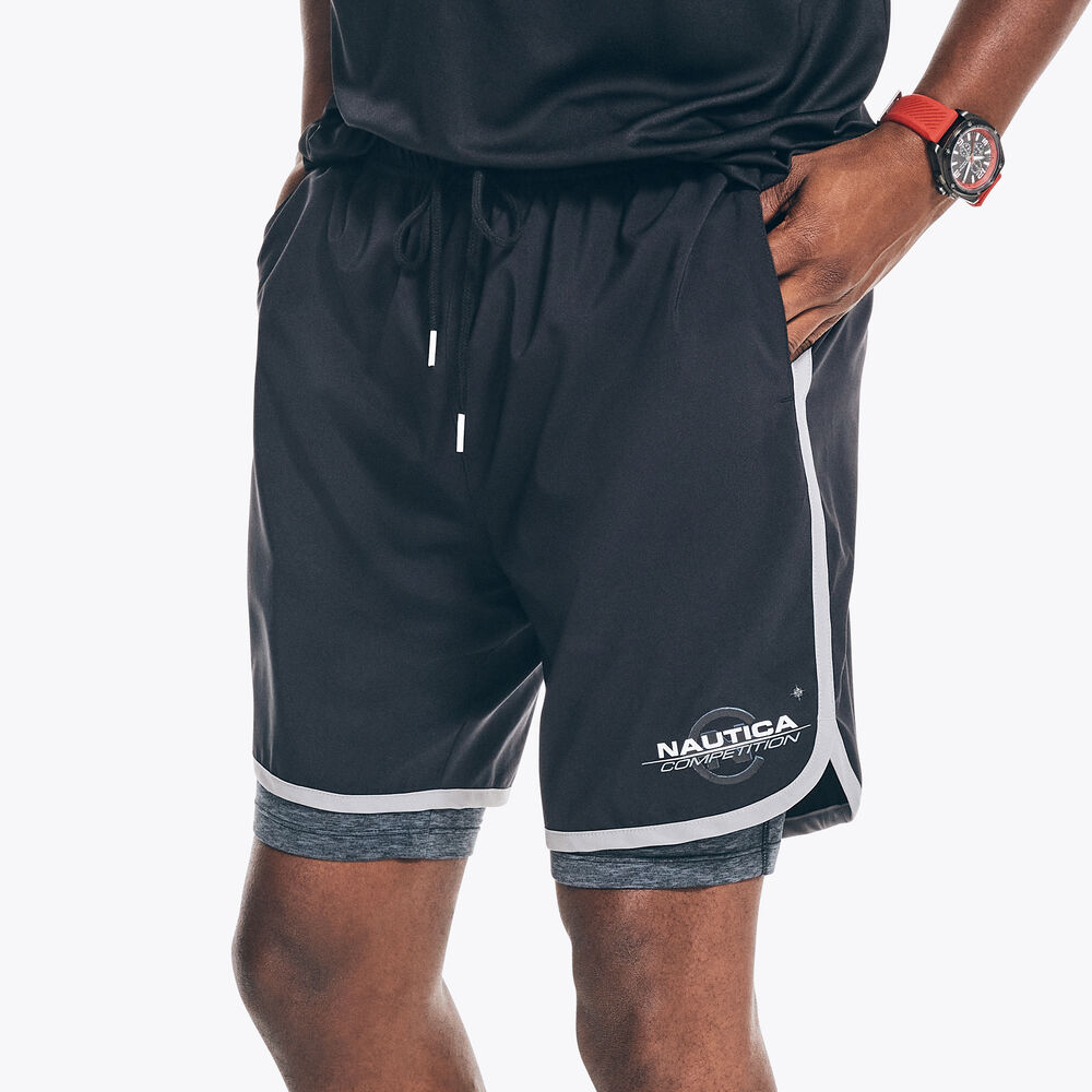 COMPETITION 7" LINED SHORT,True Black,large