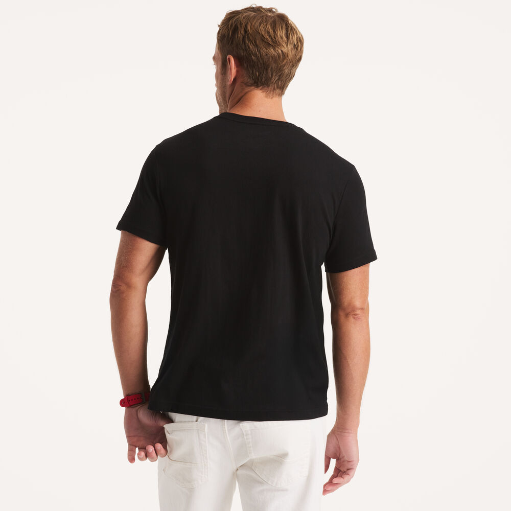MODERN MARITIME GRAPHIC T-SHIRT,True Black,large