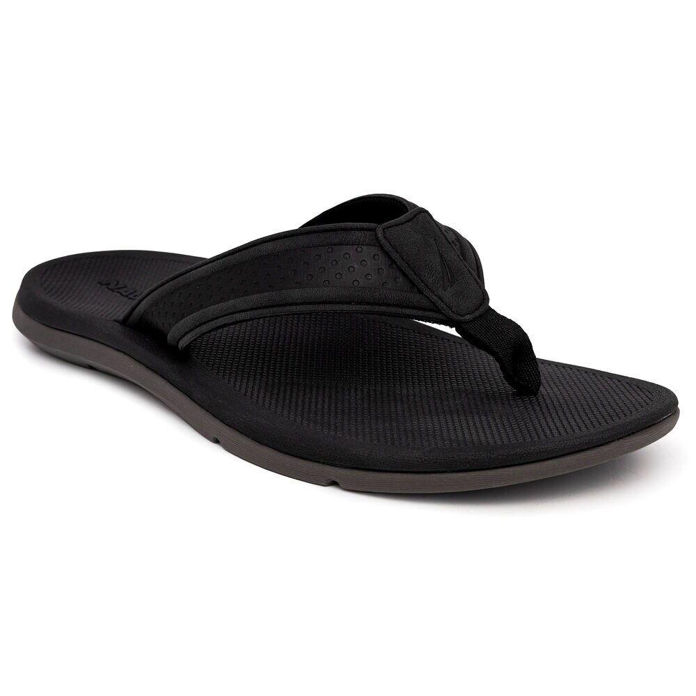 Perforated Flip-Flop,Black,large