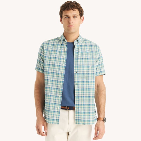 Plaid Short-Sleeve Shirt