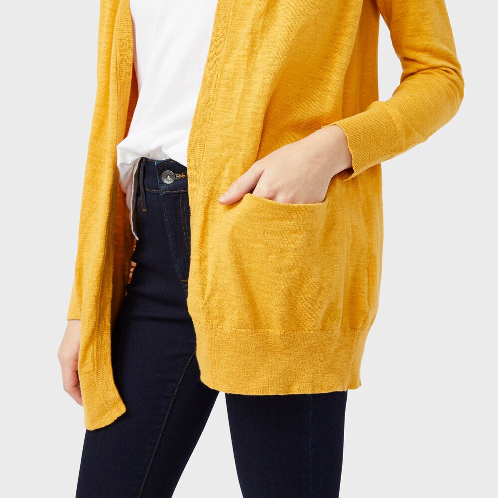 NAUTICA JEANS CO. OPEN-FRONT KNIT CARDIGAN,Kernel,large