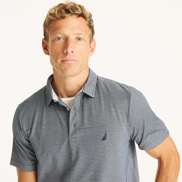 Navtech Striped Polo
