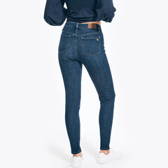 TRUE FLEX MID-RISE SKINNY DENIM,Sapphire/Pitch Yellow,large