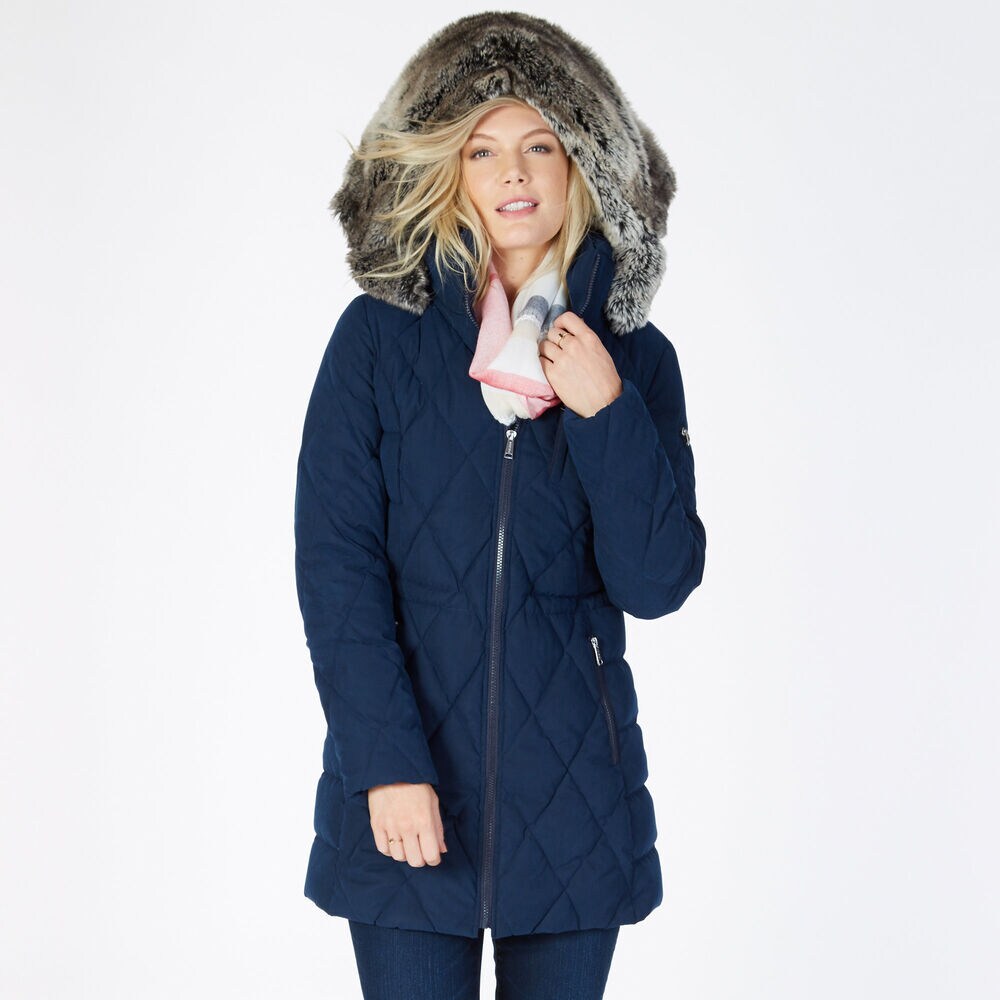 Microfiber Puffer Jacket,Stellar Blue Heather,large