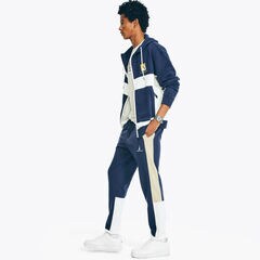 SIDE-STRIPE COLORBLOCK JOGGER,Stellar Blue Heather,large