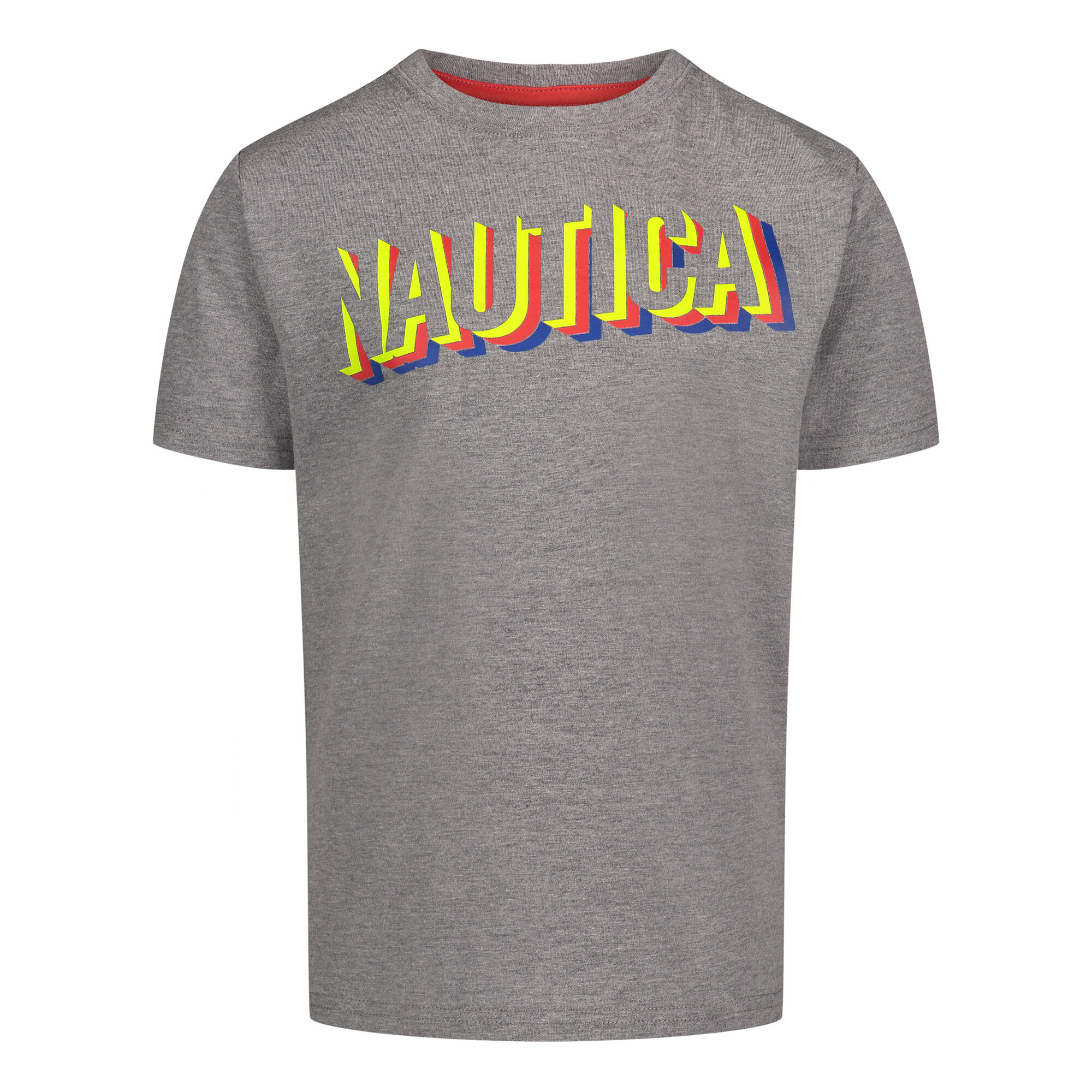 BOYS' 3D STACKS LOGO GRAPHIC T-SHIRT (8-20),Grey Heather,large