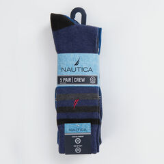 STRETCH DRESS SOCKS, 5-PACK,Black,large