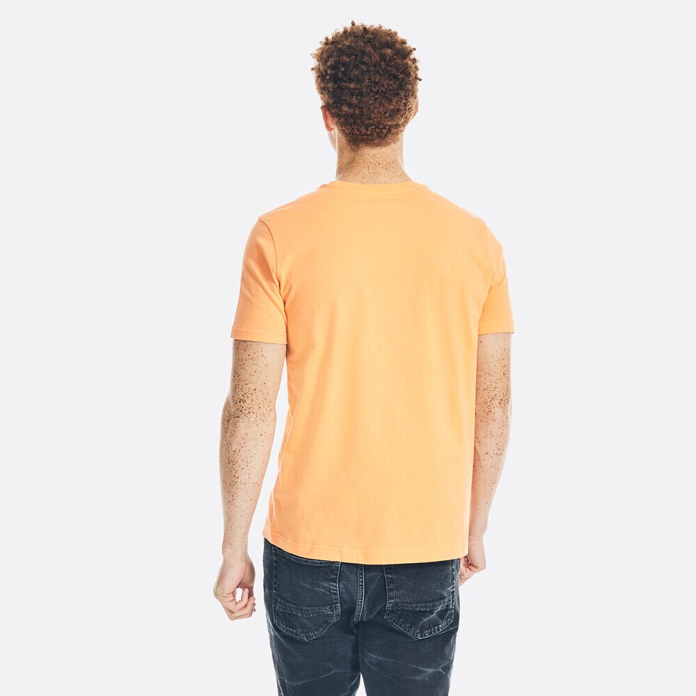 PALM TREE GRAPHIC T-SHIRT,Orange,large