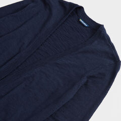 NAUTICA JEANS CO. OPEN-FRONT KNIT CARDIGAN,Stellar Blue Heather,large