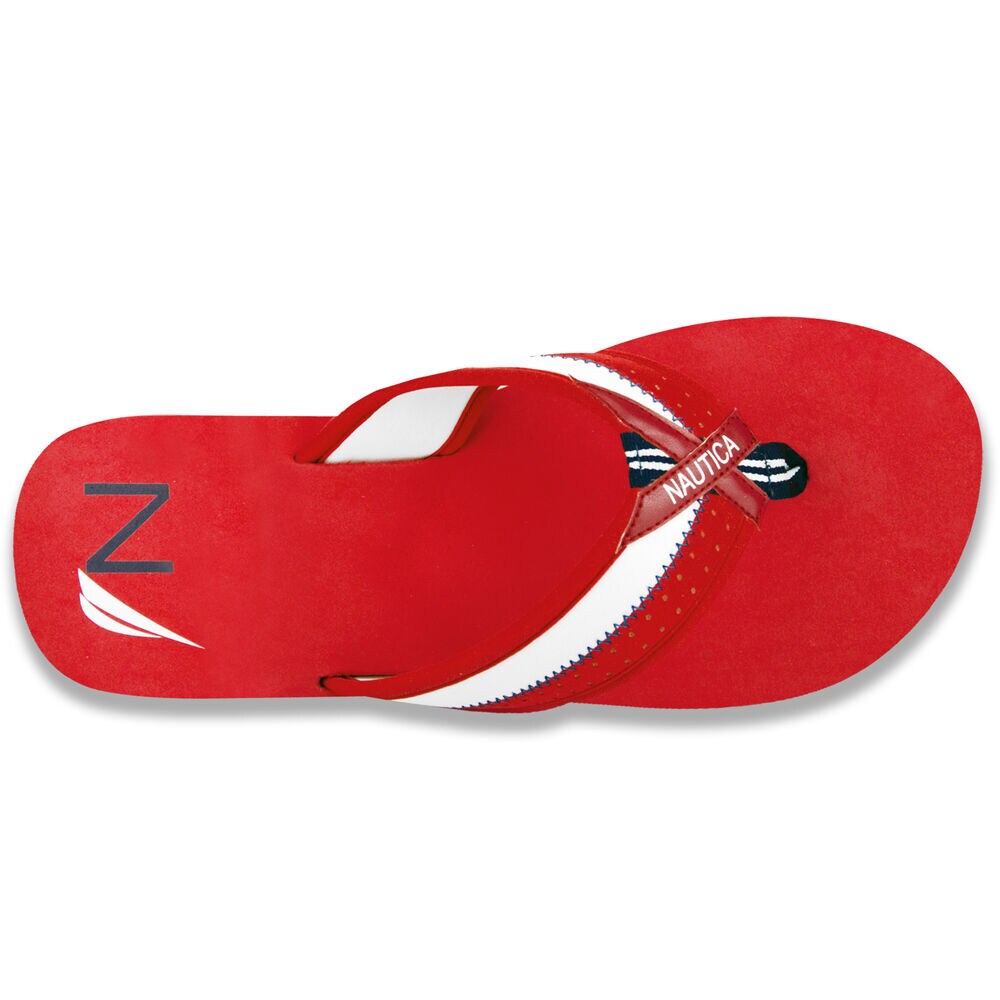Keel Flip Flop Sandal,Nautica Red,large