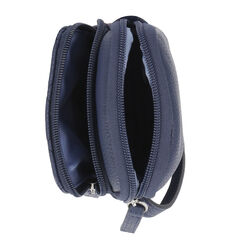 QUILTED PHONE CROSSBODY BAG,Workshirt Blue,large