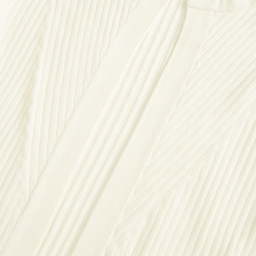RIBBED OPEN-FRONT CARDIGAN,Marshmallow,large