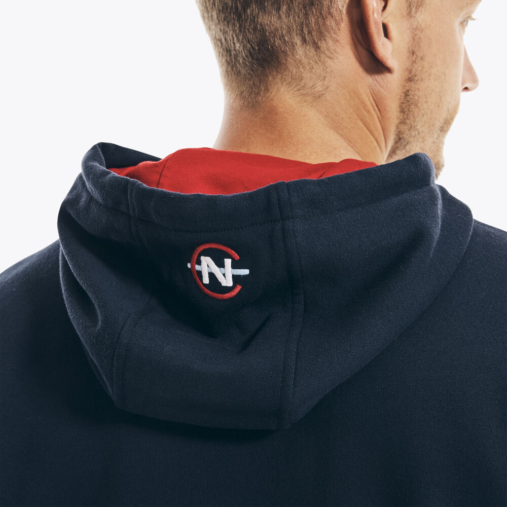 COMPETITION LOGO PULLOVER HOODIE,Navy,large