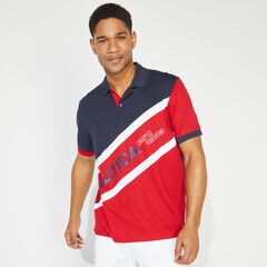 CLASSIC FIT NAVTECH COLORBLOCK POLO,Navy,large