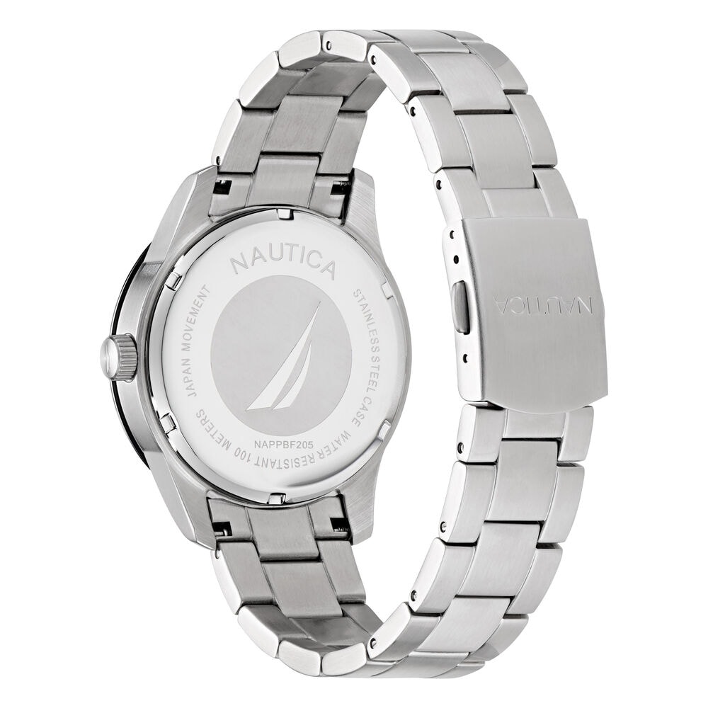 PACIFIC BEACH STAINLESS STEEL AND SILICONE WATCH BOX SET,Multi,large