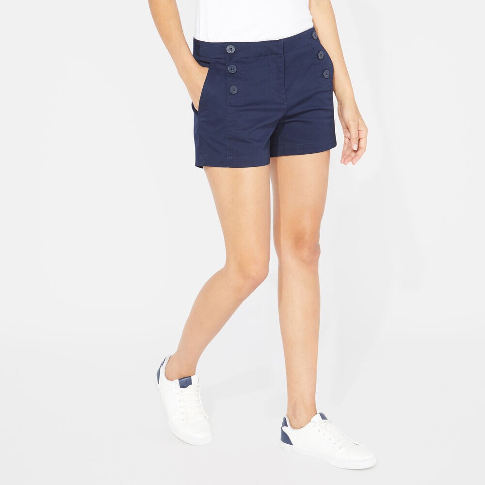 4" Stretch Twill Sailor Short,Stellar Blue Heather,large