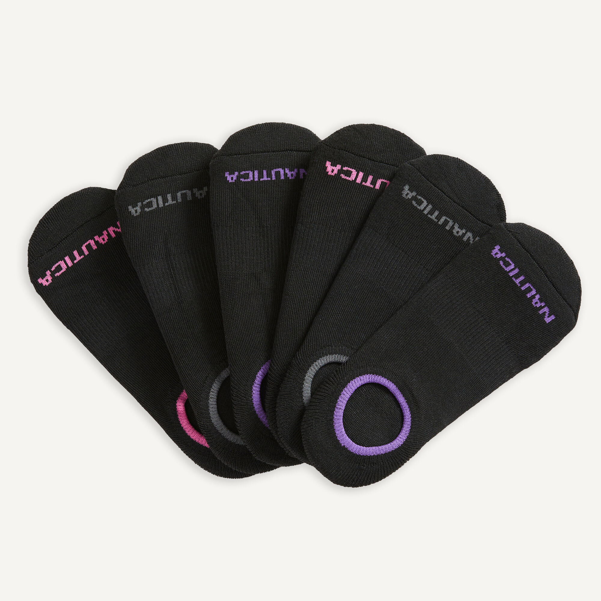 STRETCH LINER SOCKS, 6-PACK,Multi,large