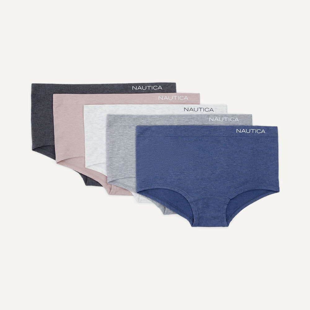 Seamless Girlshort, 5-Pack,Angel Blue,large