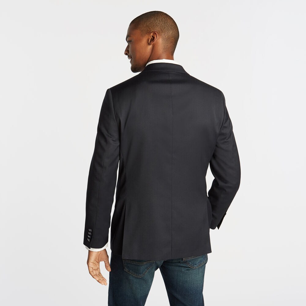 CLASSIC FIT NAVY SPORT COAT WITH NAUTICAL LINING,Tugboat Blue,large
