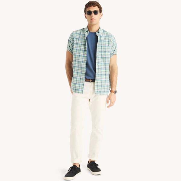 Plaid Short-Sleeve Shirt