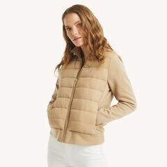 Sweater Quilted Jacket,Rope,large